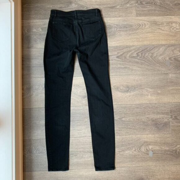Wilfred Free Aritzia Women's Skinny Jeans Black midrise Stretch Denim Size 0 - Picture 10 of 13